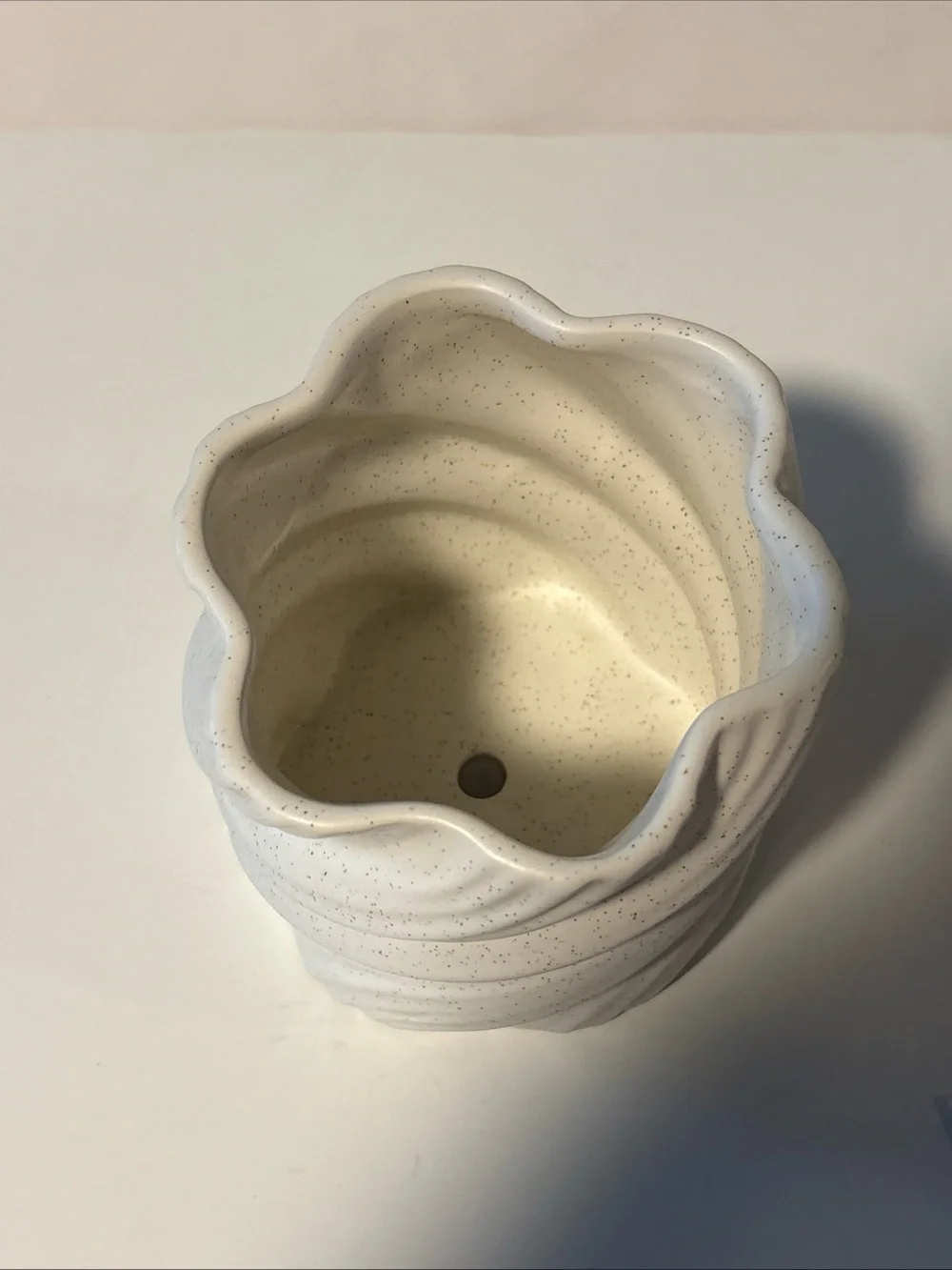 Base Roots Swirl Planter Art Vase Ceramic 5” New